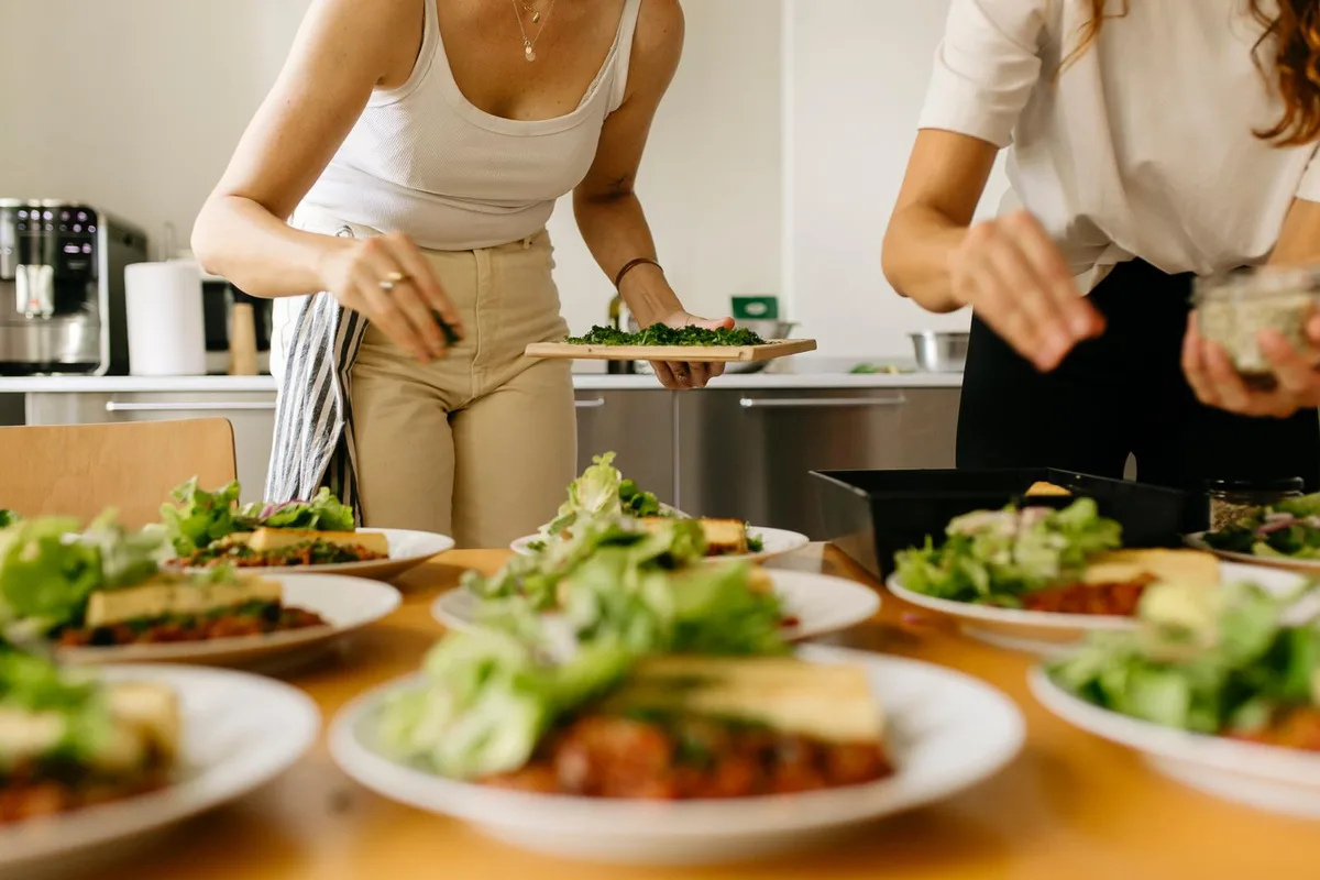 Pyszne jedzenie na wyjeździe pilatesowym